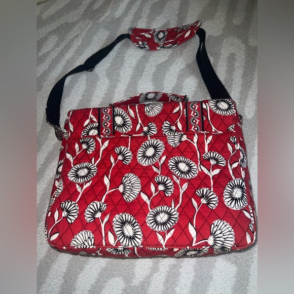 Vera Bradley Deco Daisy Messenger/Laptop Bag - Picture 3 of 16
